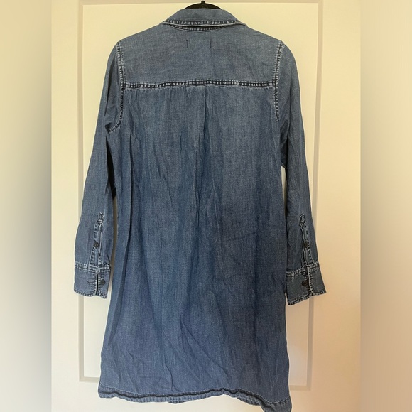 Madewell denim long-sleeve dress - Picture 2 of 4